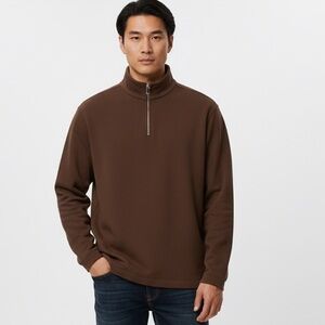 Apt. 9 Men's Chocolate Zip-Up Sweater